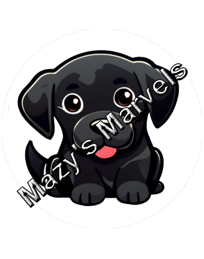 Cute Little Black Lab Sticker 4