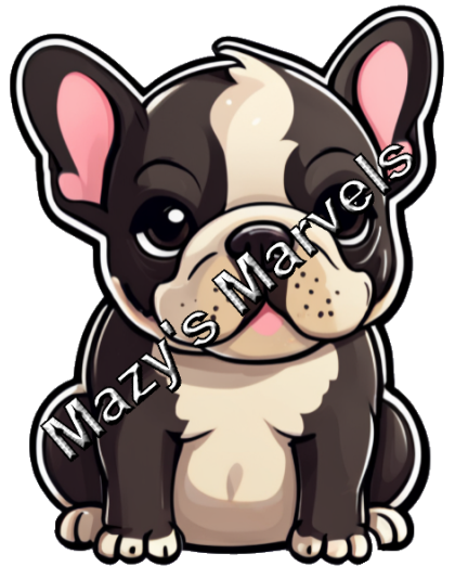 Little French Bulldog Sticker 1