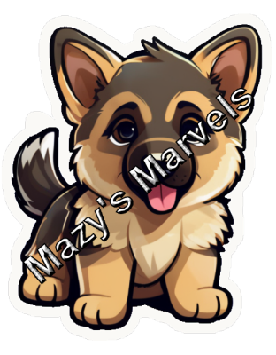 Adorable German Shepherd Sticker 3