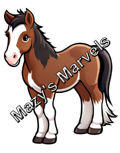Cute Clydesdale Foal Sticker 2