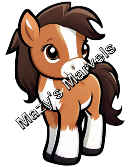Cute Clydesdale Foal Sticker 3
