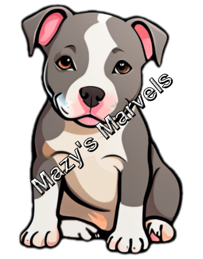 Little Pit Bull Sticker 1