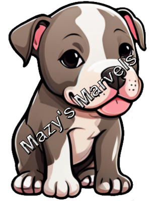 Little Pit Bull Sticker 2