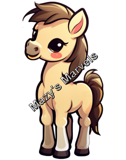 Cute Little Foal Sticker 4
