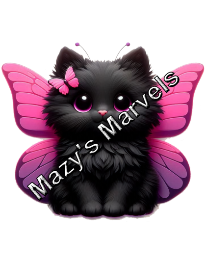 Black Kitten with Pink Butterfly Wings Sticker 3
