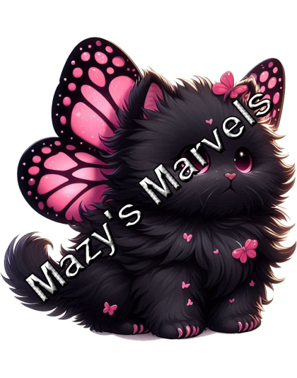 Black Kitten with Pink Butterfly Wings Sticker 4