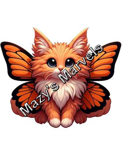 Orange Kitten with Orange Butterfly Wings Sticker 2