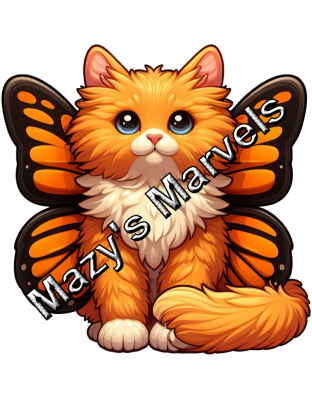 Orange Kitten with Orange Butterfly Wings Sticker 3